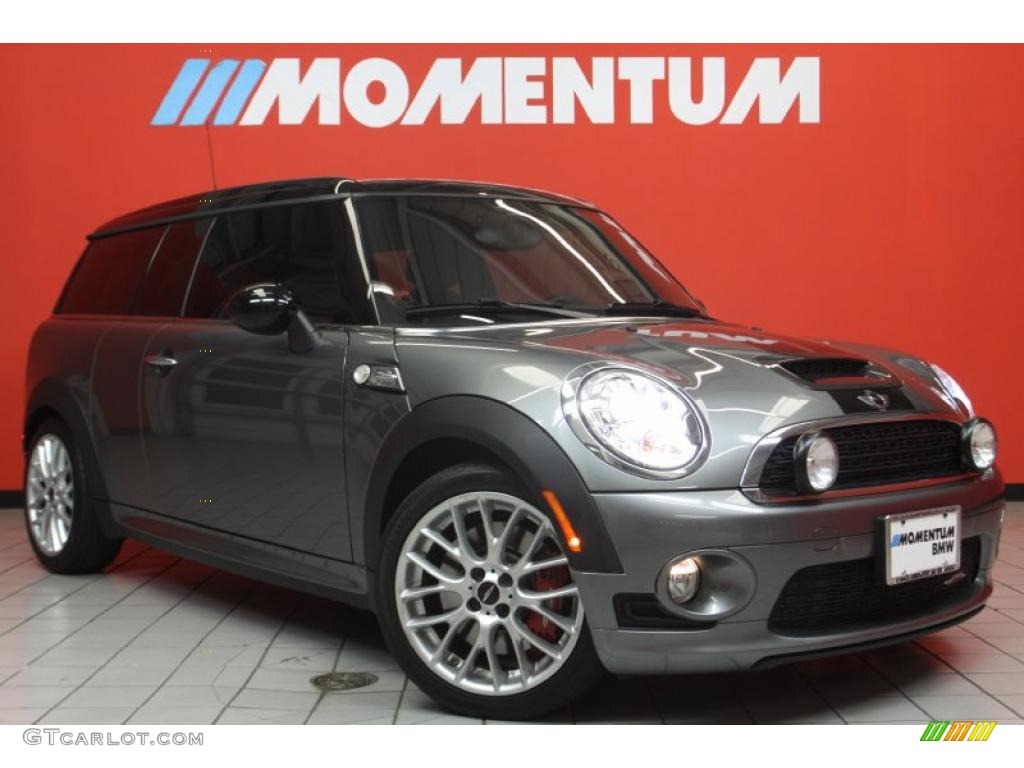 2009 Cooper John Cooper Works Clubman - Dark Silver Metallic / Punch Carbon Black Leather photo #1