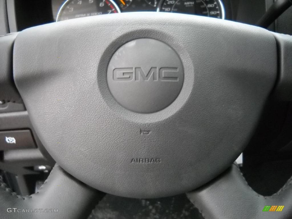 2011 Canyon SLE Crew Cab 4x4 - Gray Green Metallic / Ebony photo #19