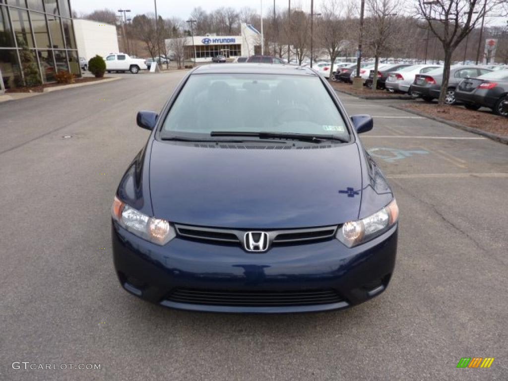 2007 Civic EX Coupe - Royal Blue Pearl / Gray photo #6