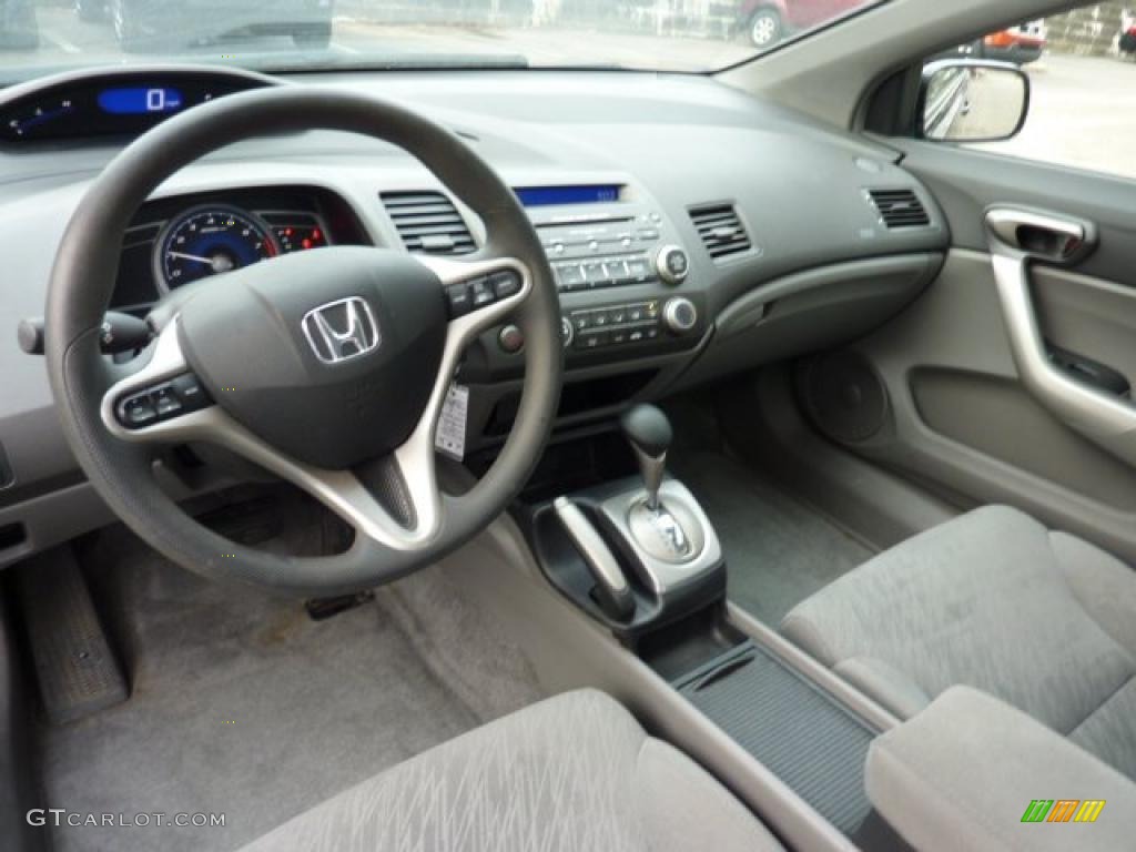 2007 Civic EX Coupe - Royal Blue Pearl / Gray photo #12