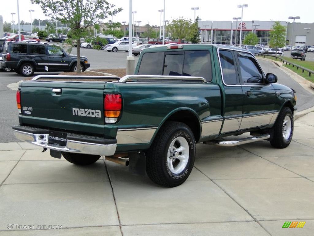 1999 B-Series Truck B4000 SE Extended Cab - Amazon Green Metallic / Gray photo #5