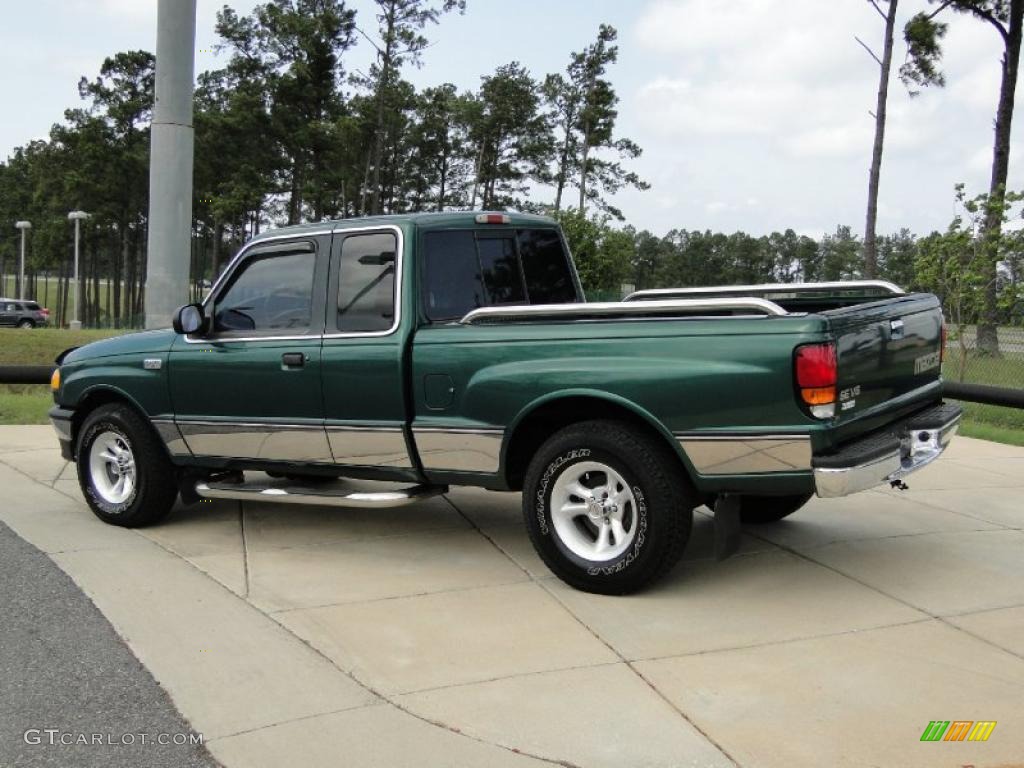 1999 B-Series Truck B4000 SE Extended Cab - Amazon Green Metallic / Gray photo #6