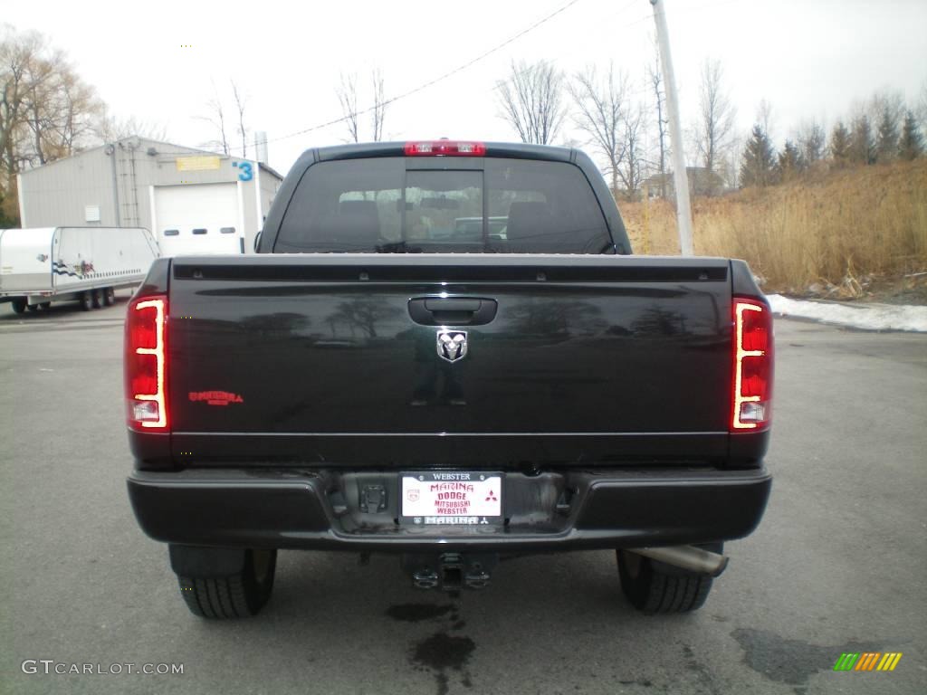 2006 Ram 1500 Night Runner Quad Cab 4x4 - Brilliant Black Crystal Pearl / Medium Slate Gray photo #8