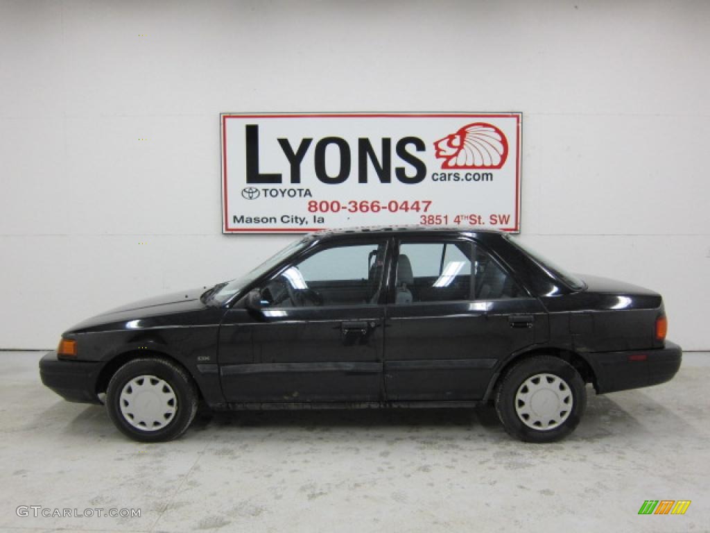 1993 Protege DX - Brilliant Black / Gray photo #5