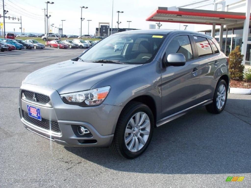 2011 Outlander Sport SE - Mercury Gray / Black photo #1