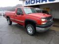 2005 Victory Red Chevrolet Silverado 3500 LS Regular Cab 4x4  photo #3