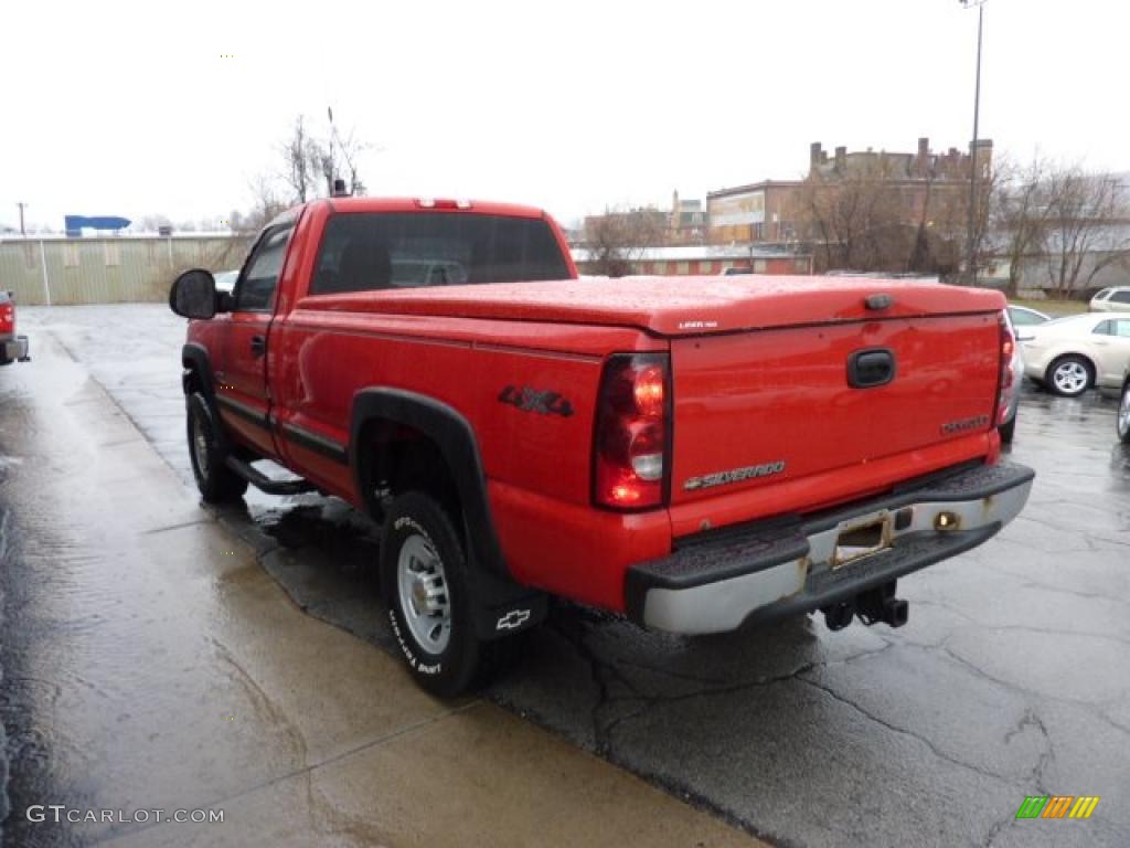 2005 Silverado 3500 LS Regular Cab 4x4 - Victory Red / Dark Charcoal photo #6