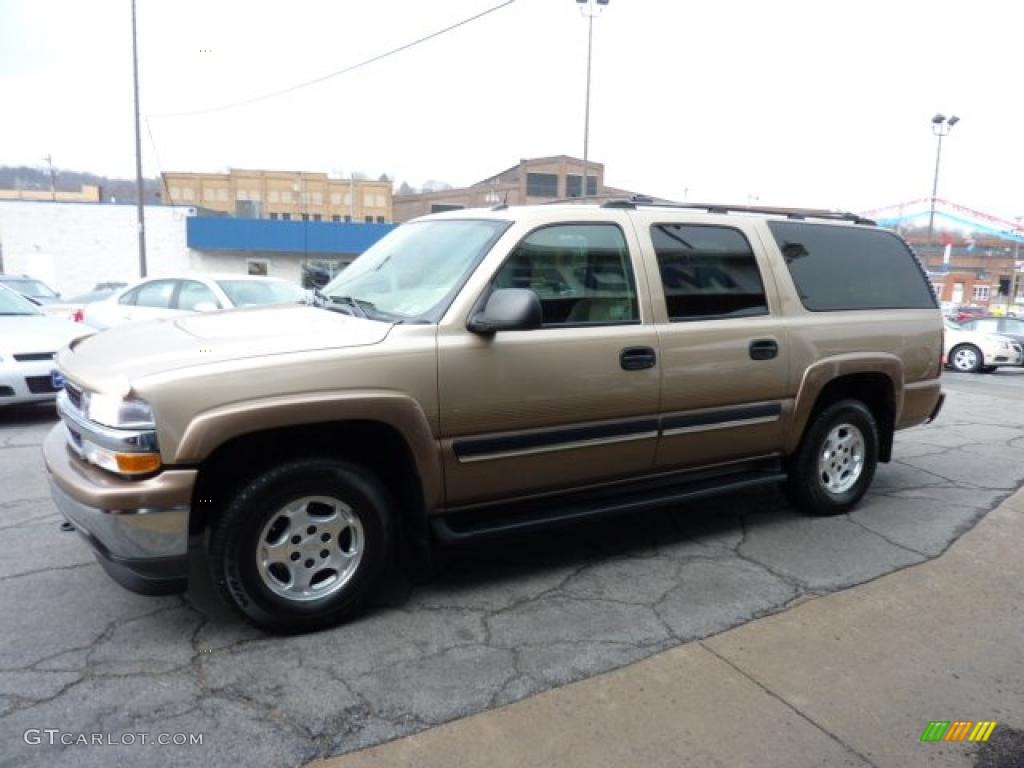 Sandstone Metallic 2005 Chevrolet Suburban 1500 LS 4x4 Exterior Photo #47548594