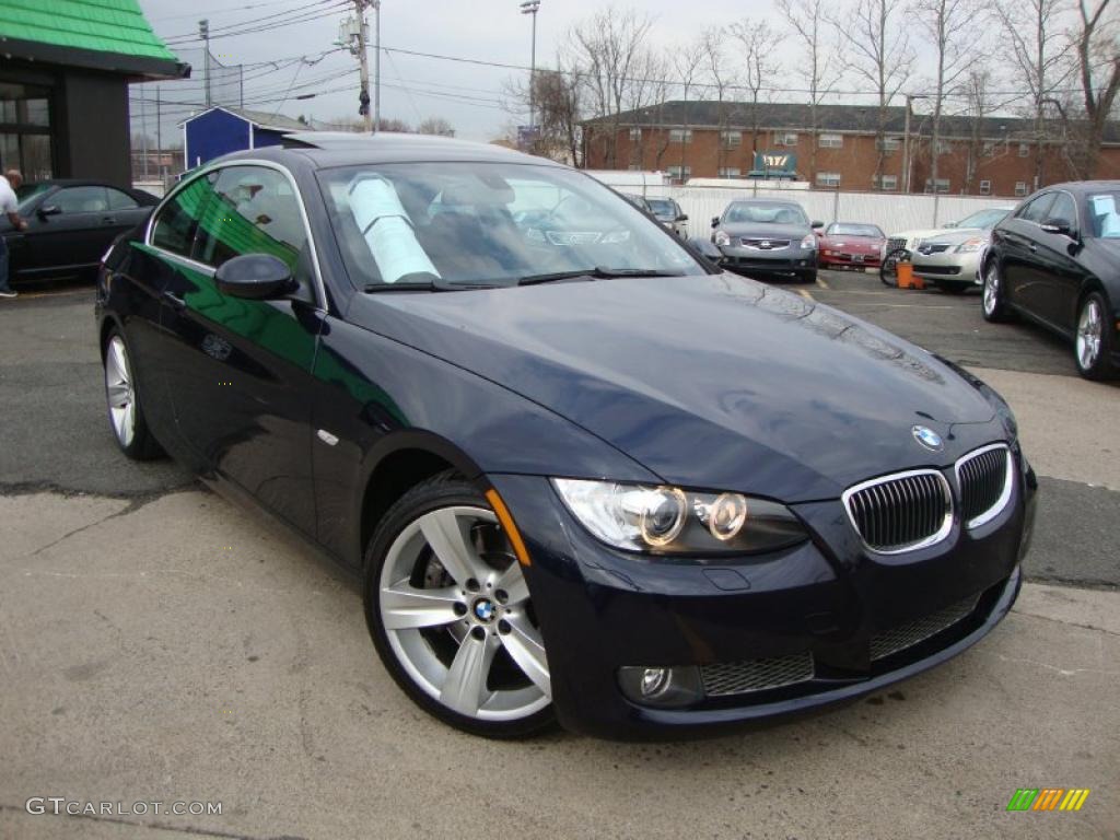2007 3 Series 335i Coupe - Monaco Blue Metallic / Saddle Brown/Black photo #2