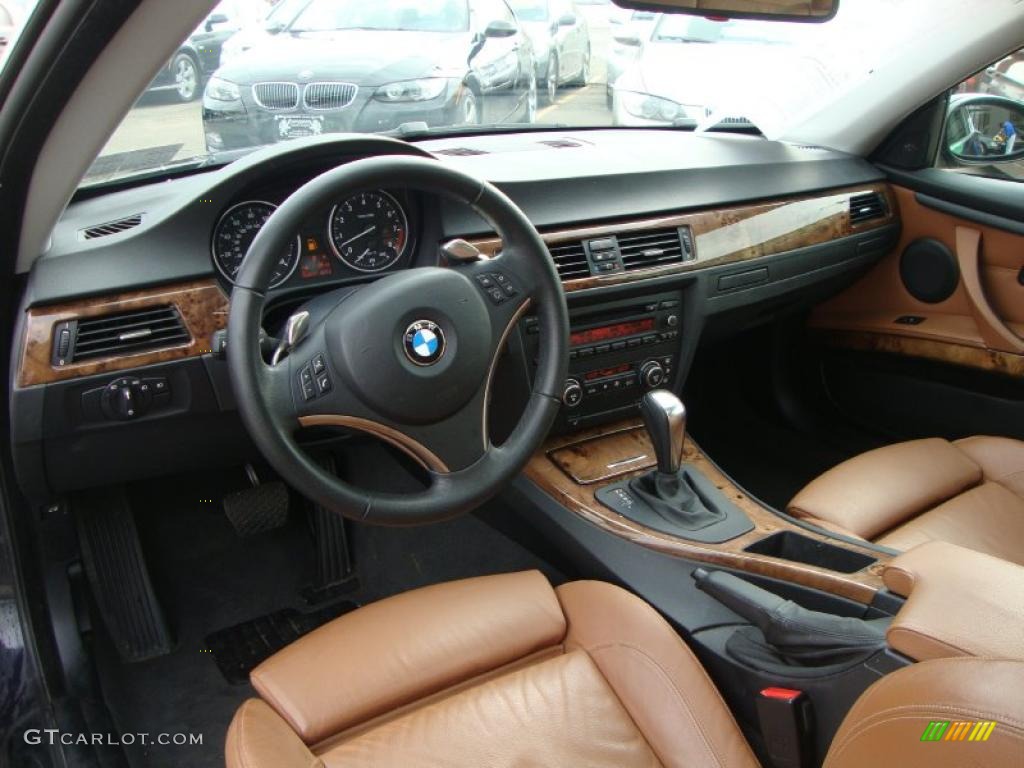 2007 3 Series 335i Coupe - Monaco Blue Metallic / Saddle Brown/Black photo #5