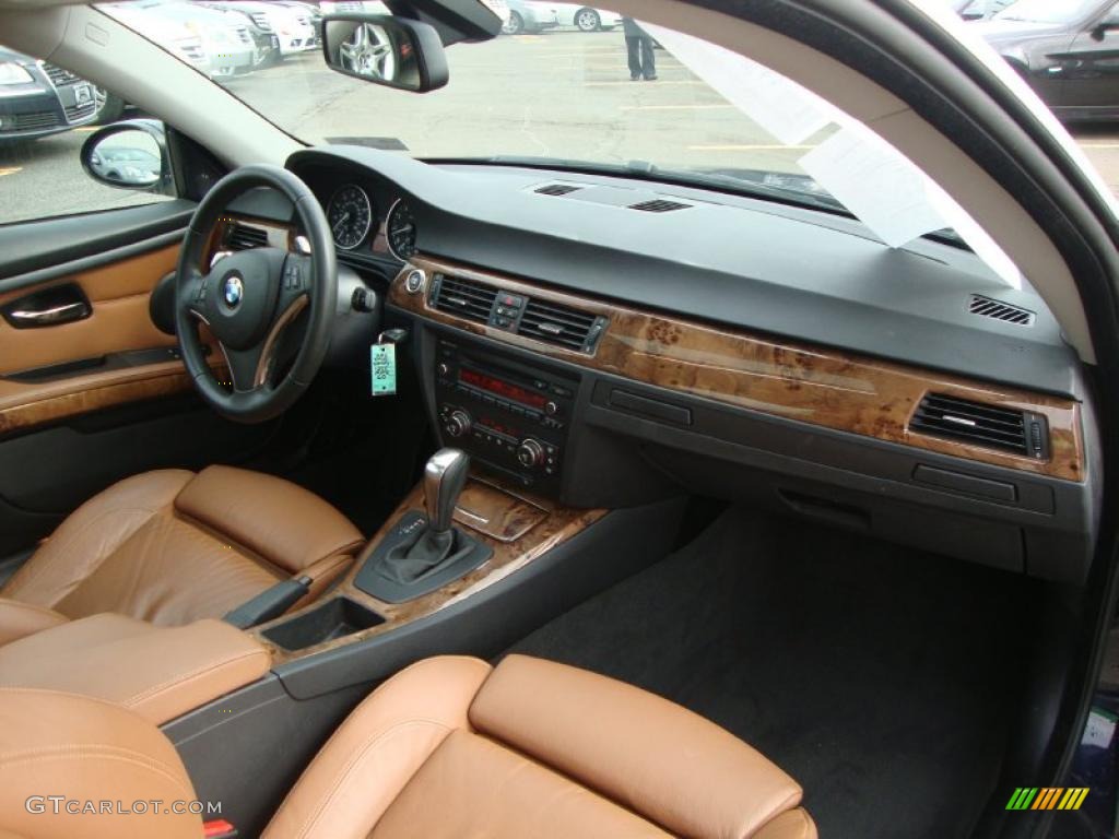 2007 3 Series 335i Coupe - Monaco Blue Metallic / Saddle Brown/Black photo #6