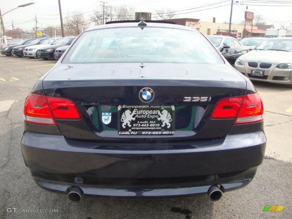 2007 3 Series 335i Coupe - Monaco Blue Metallic / Saddle Brown/Black photo #10