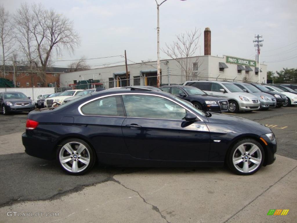 2007 3 Series 335i Coupe - Monaco Blue Metallic / Saddle Brown/Black photo #13