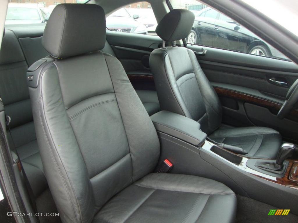 2007 3 Series 328xi Coupe - Jet Black / Black photo #7