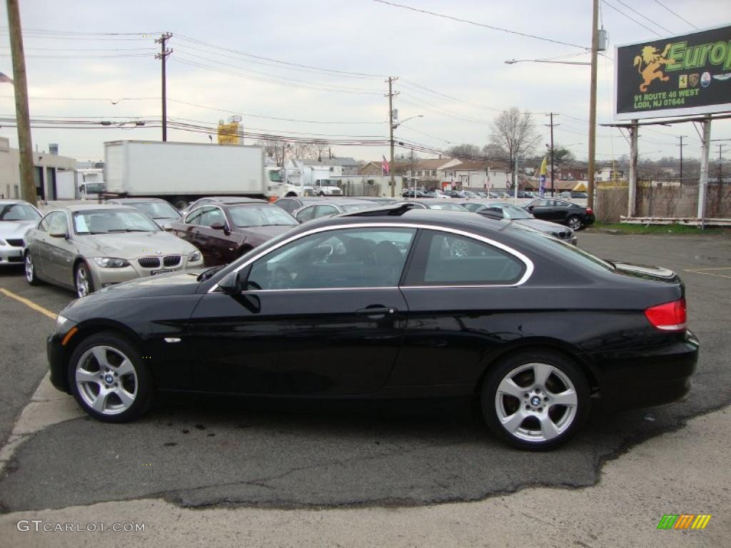 2007 3 Series 328xi Coupe - Jet Black / Black photo #14