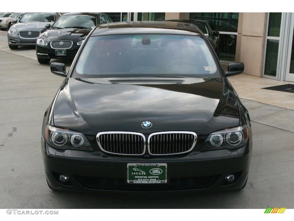 2006 7 Series 750i Sedan - Black Sapphire Metallic / Black/Black photo #6