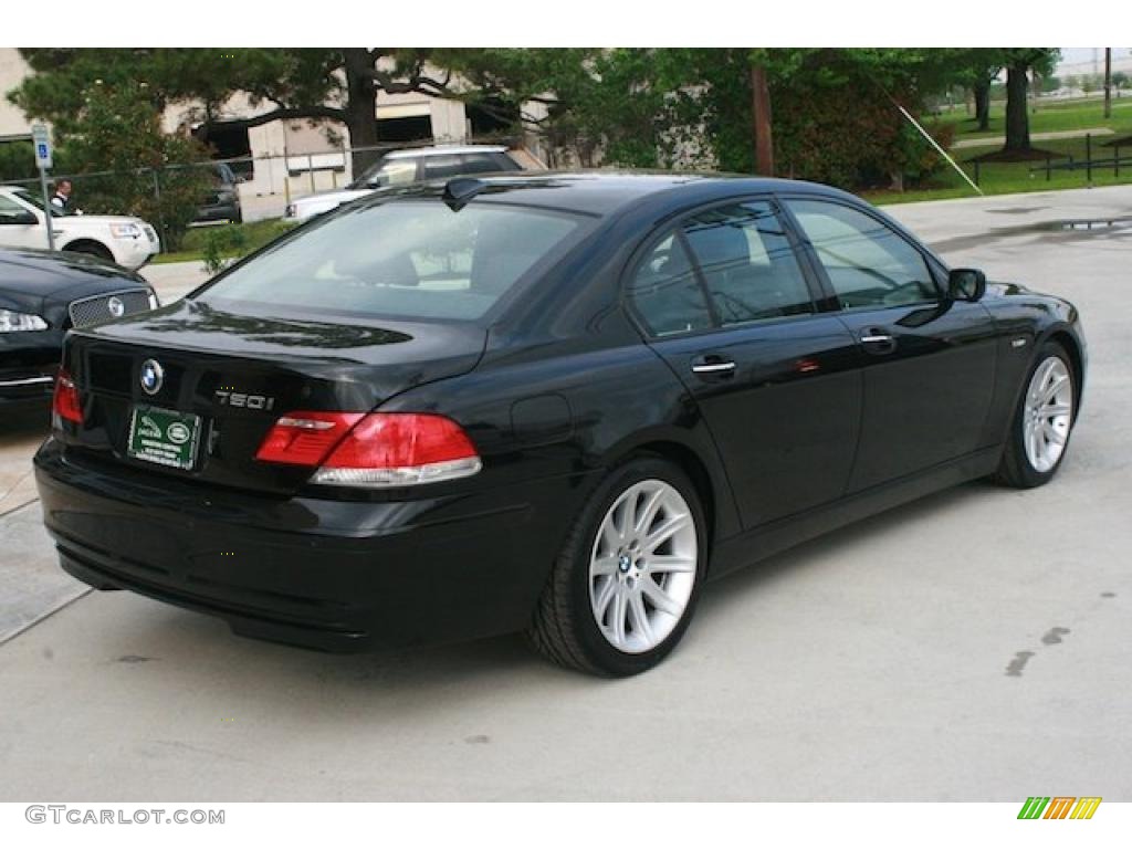 2006 7 Series 750i Sedan - Black Sapphire Metallic / Black/Black photo #11