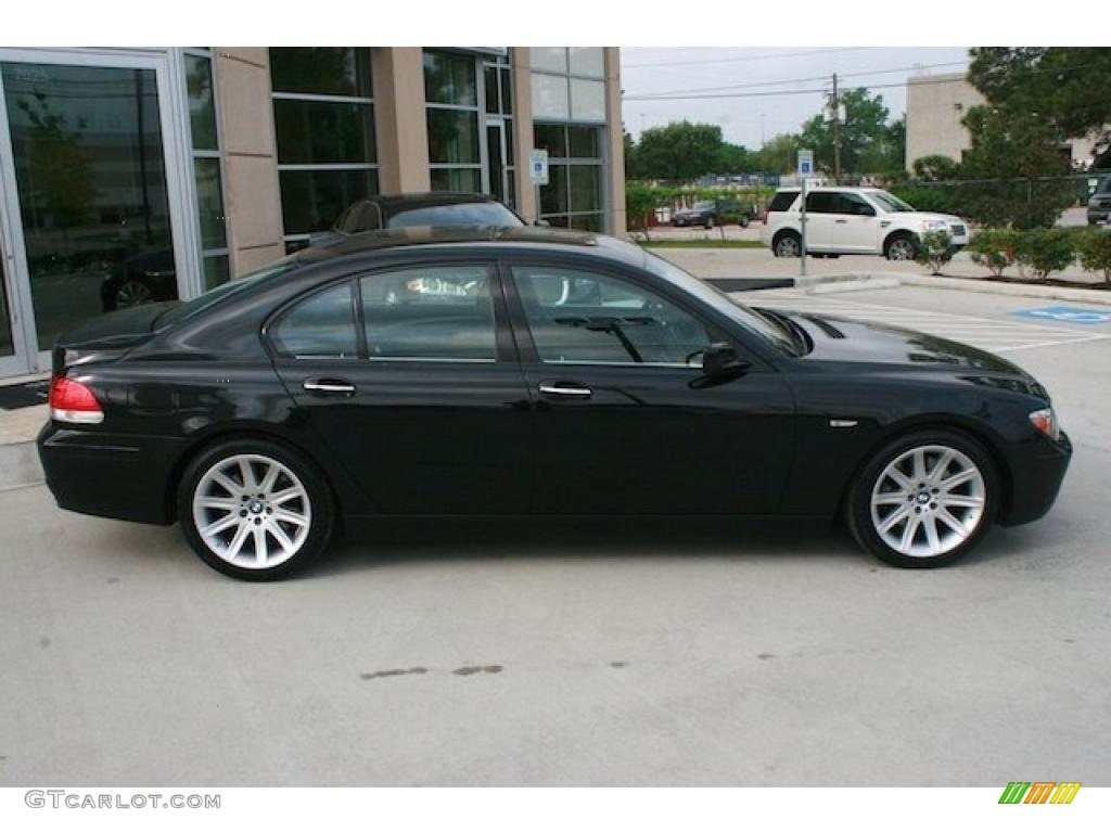 2006 7 Series 750i Sedan - Black Sapphire Metallic / Black/Black photo #12