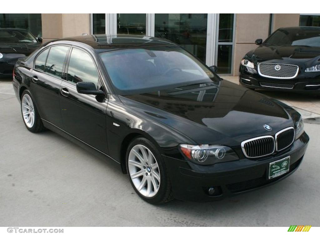 2006 7 Series 750i Sedan - Black Sapphire Metallic / Black/Black photo #13