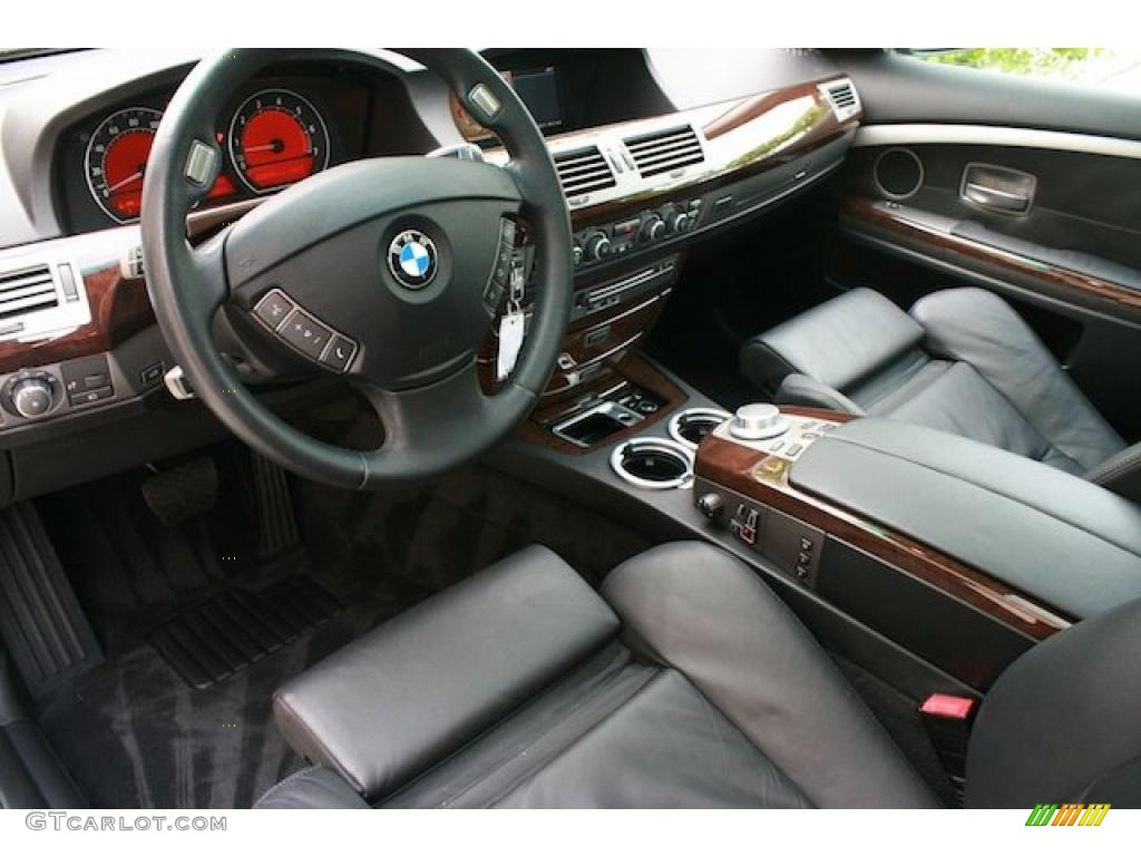 2006 7 Series 750i Sedan - Black Sapphire Metallic / Black/Black photo #16