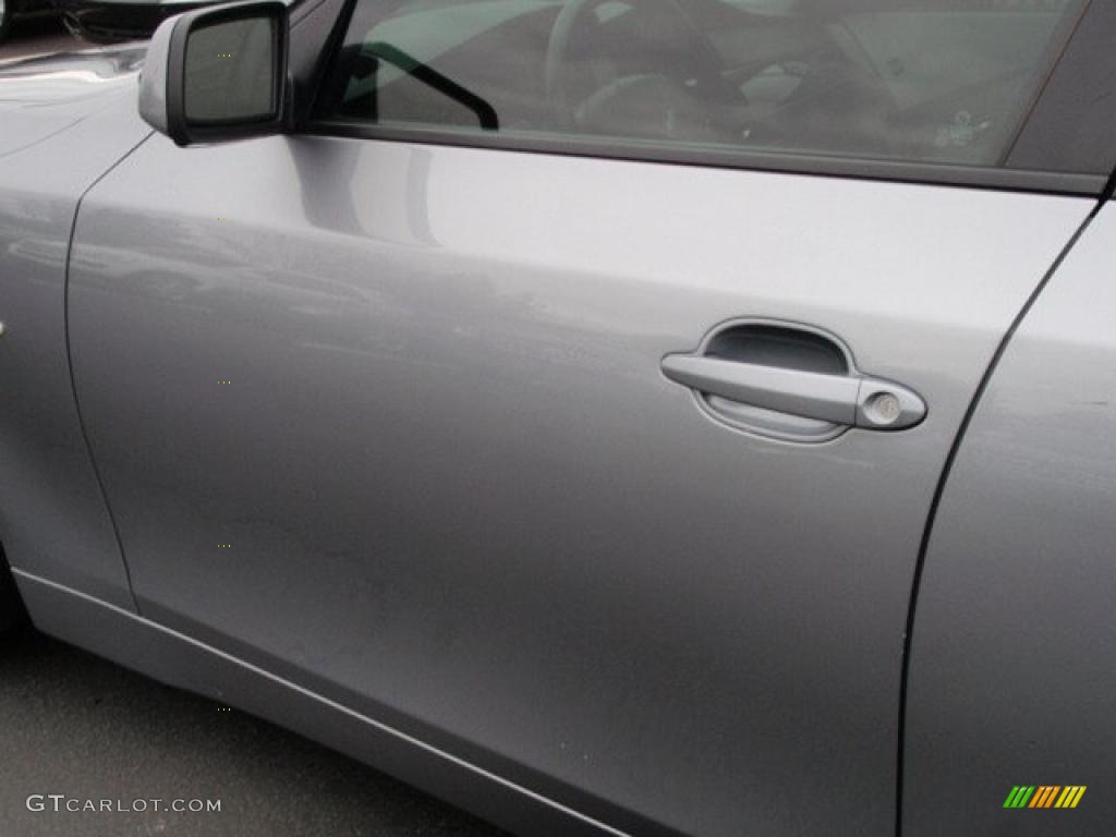 2005 5 Series 545i Sedan - Silver Grey Metallic / Grey photo #9