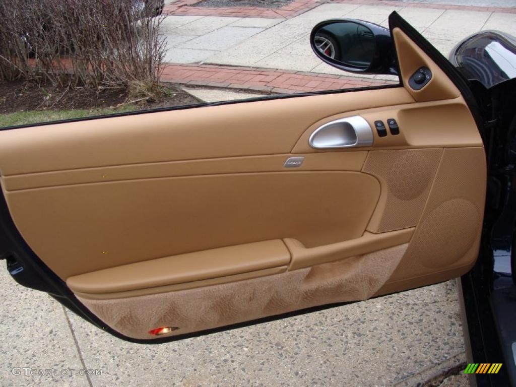 2008 Porsche Boxster Standard Boxster Model Sand Beige Door Panel Photo #47553176