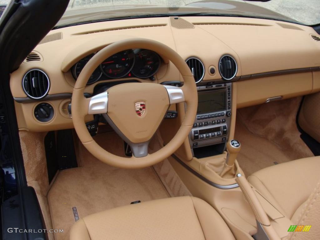 2008 Porsche Boxster Standard Boxster Model Sand Beige Dashboard Photo #47553218