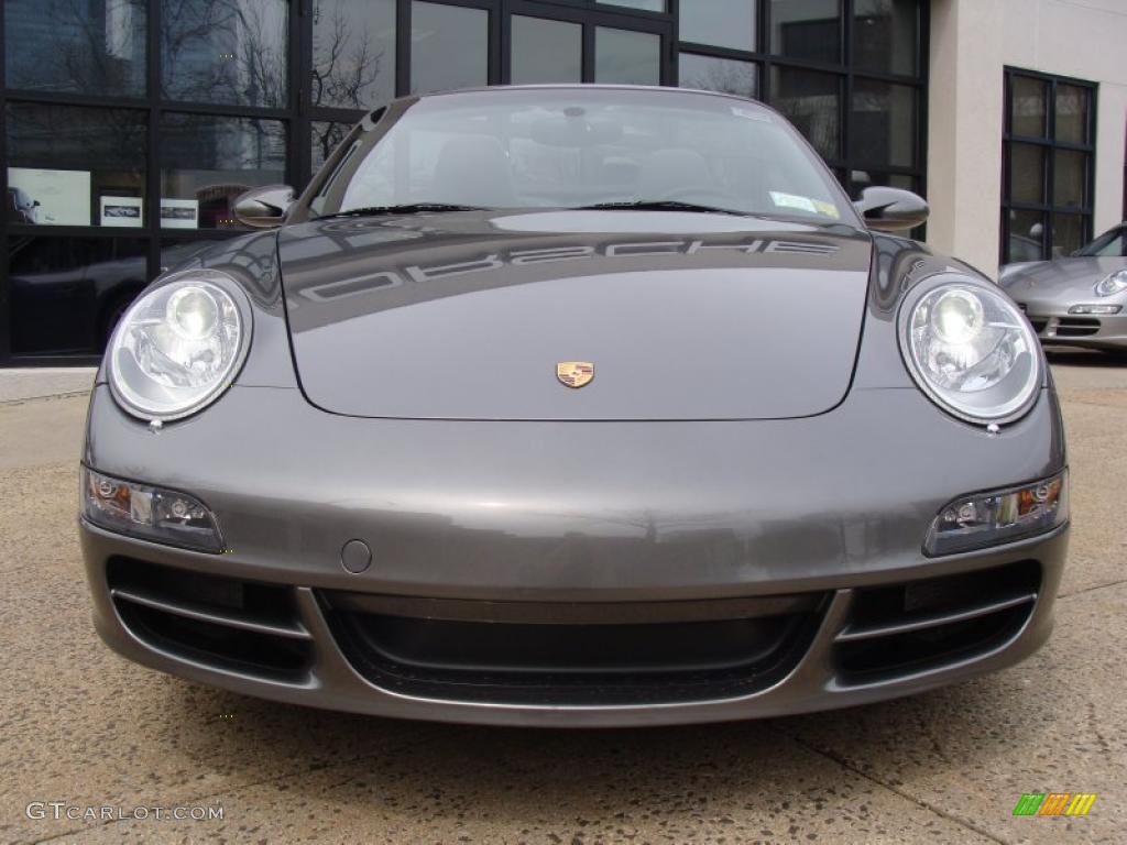 2008 911 Carrera S Cabriolet - Slate Grey Metallic / Black photo #2