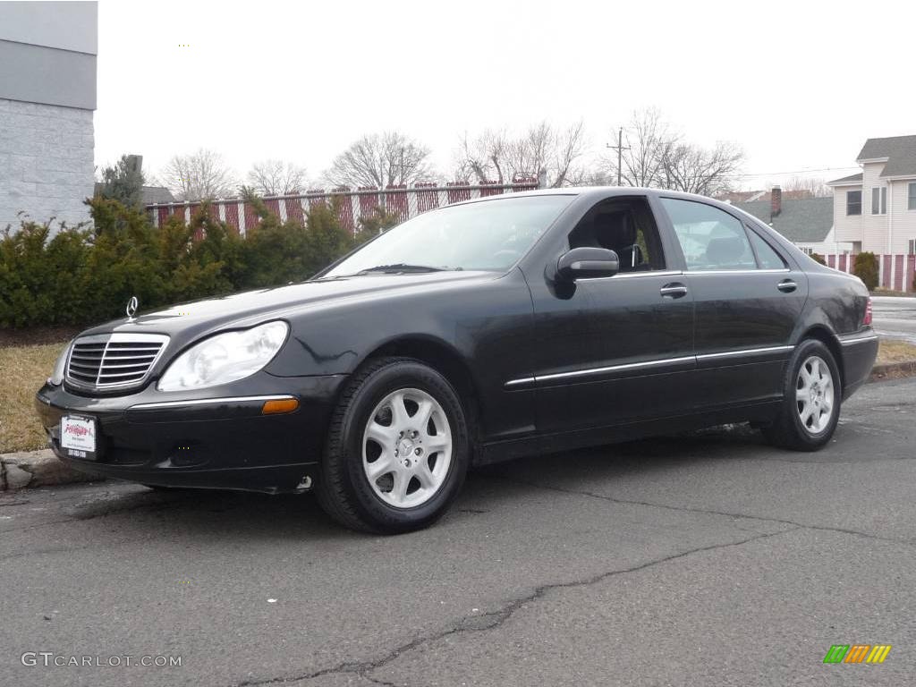 2000 S 430 Sedan - Black / Charcoal photo #1