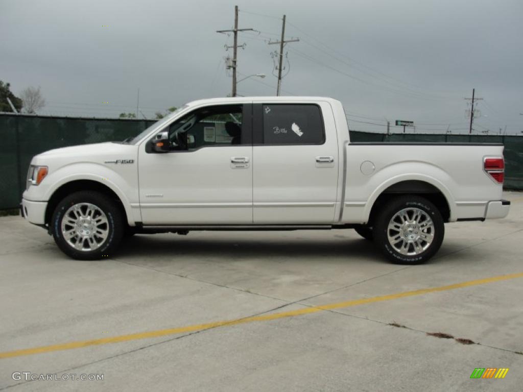 White Platinum Metallic Tri-Coat 2011 Ford F150 Platinum SuperCrew Exterior Photo #47554256
