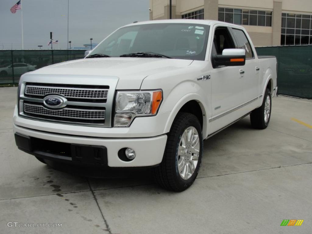 White Platinum Metallic Tri-Coat 2011 Ford F150 Platinum SuperCrew Exterior Photo #47554271