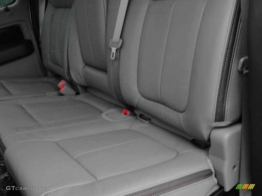 2011 F150 Platinum SuperCrew - White Platinum Metallic Tri-Coat / Steel Gray/Black photo #23