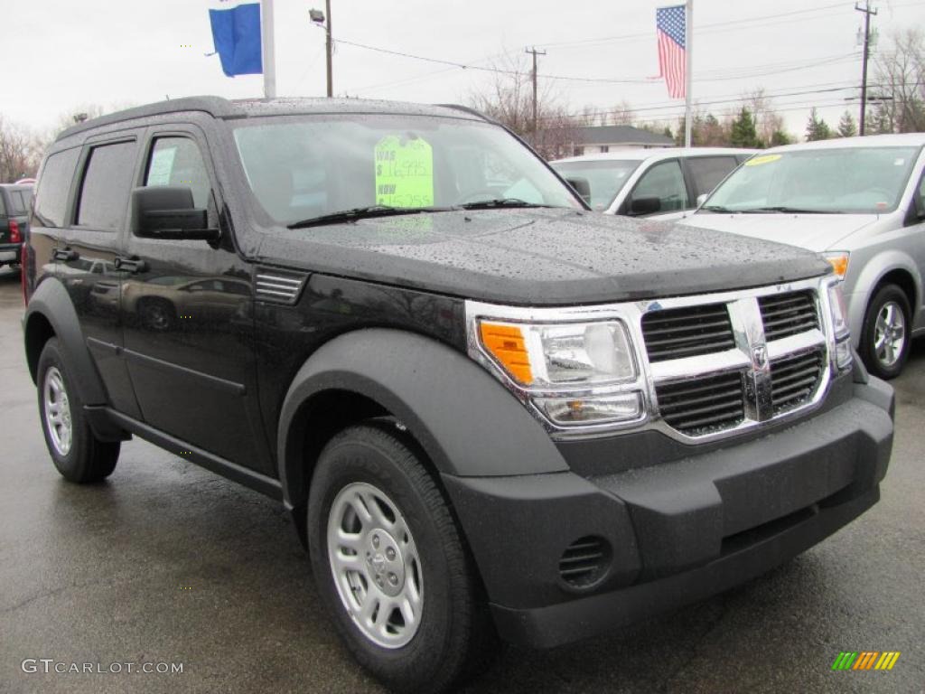 2008 Nitro SXT 4x4 - Brilliant Black Crystal Pearl / Dark Slate Gray photo #20