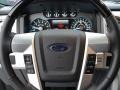 Steel Gray/Black 2011 Ford F150 Platinum SuperCrew Steering Wheel