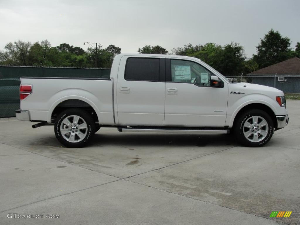 White Platinum Metallic Tri-Coat 2011 Ford F150 Lariat SuperCrew Exterior Photo #47554814