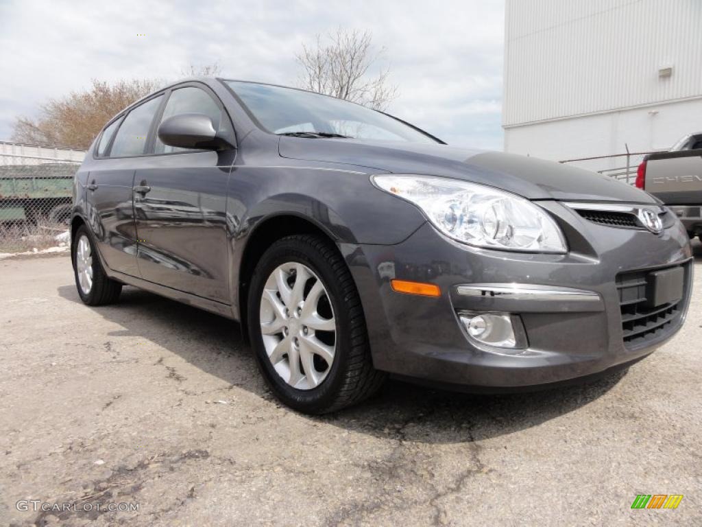2009 Elantra Touring - Carbon Gray / Black photo #5