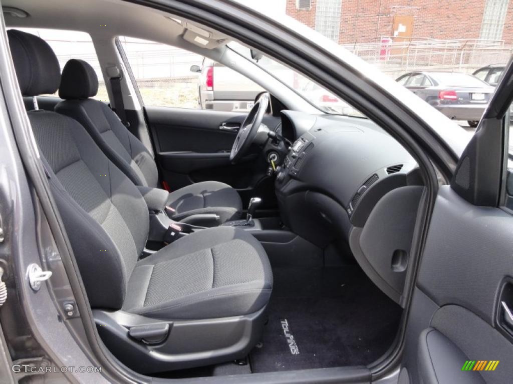 2009 Elantra Touring - Carbon Gray / Black photo #20