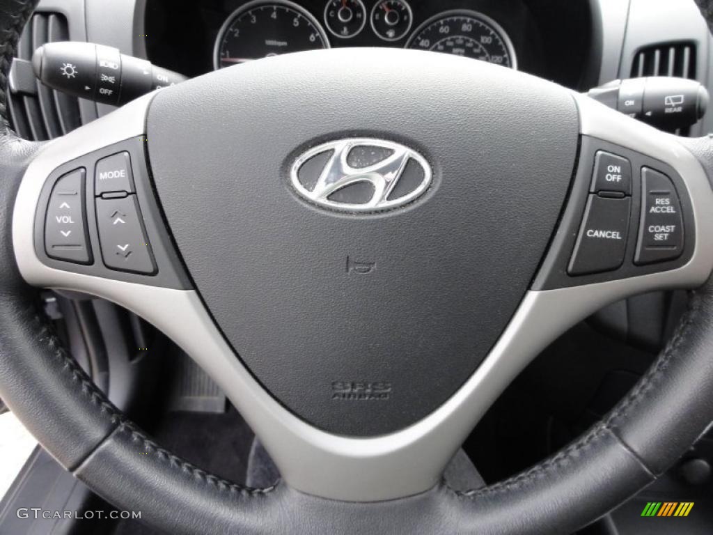 2009 Elantra Touring - Carbon Gray / Black photo #43