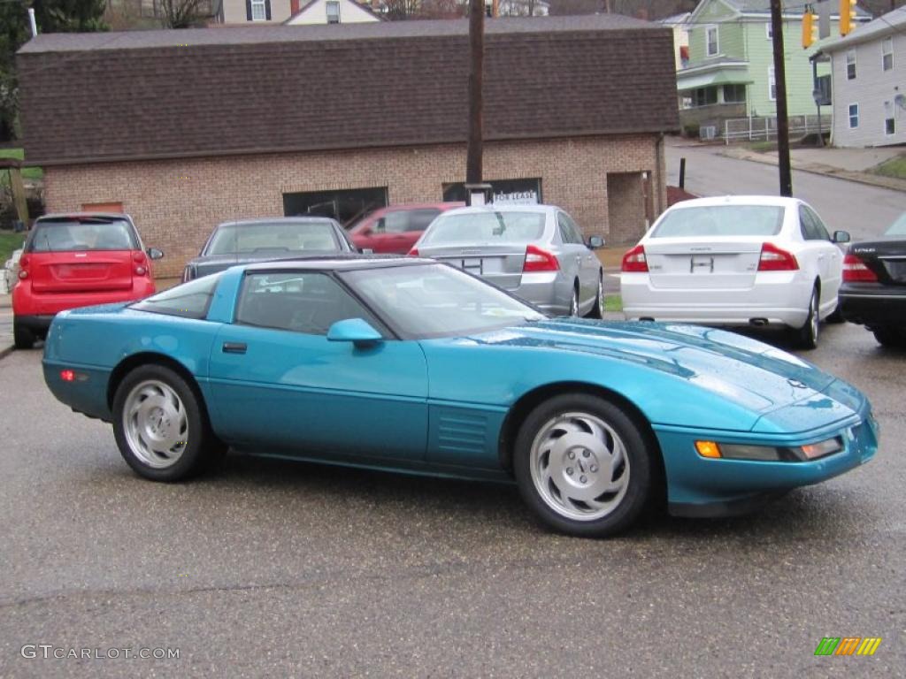 Bright Aqua Metallic 1993 Chevrolet Corvette Coupe Exterior Photo #47556740