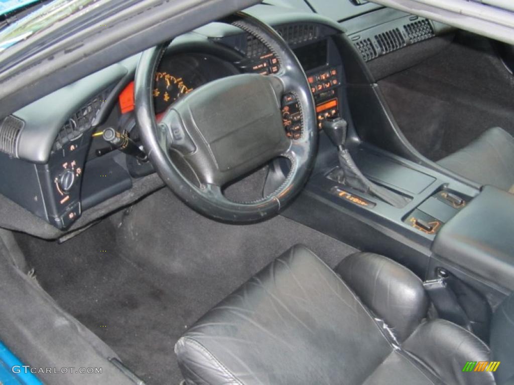 Black Interior 1993 Chevrolet Corvette Coupe Photo #47556905