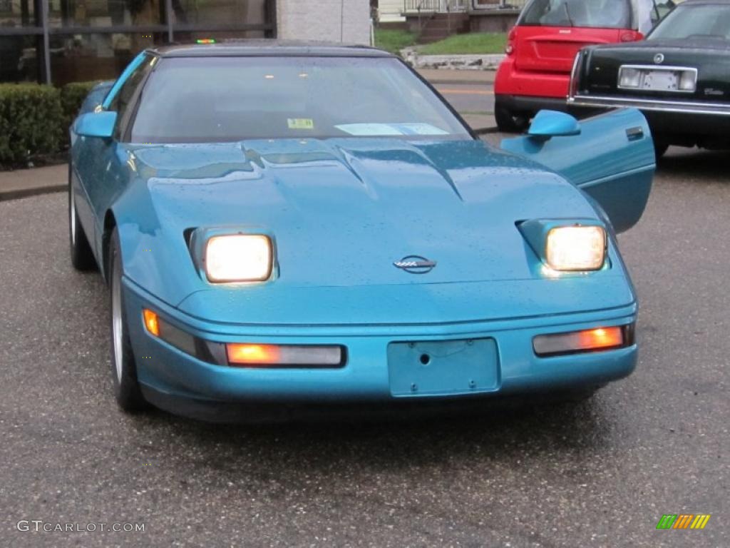 1993 Corvette Coupe - Bright Aqua Metallic / Black photo #20