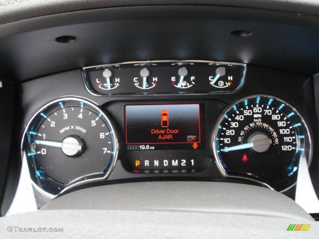 2011 Ford F150 Lariat SuperCrew Gauges Photo #47557136