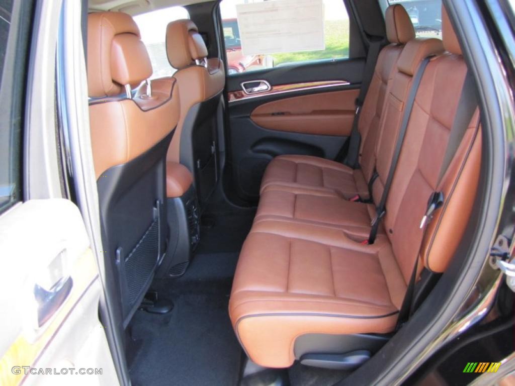 New Saddle/Black Interior 2011 Jeep Grand Cherokee Overland Photo #47557208