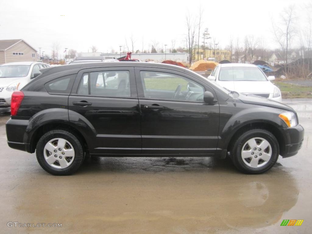 Brilliant Black Crystal Pearl 2008 Dodge Caliber SE Exterior Photo #47557247