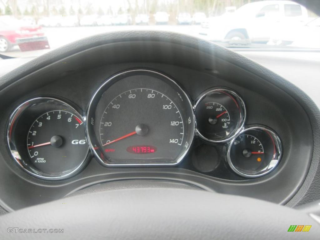 2007 Pontiac G6 GT Coupe Gauges Photo #47557793