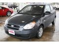 2008 Charcoal Gray Hyundai Accent GS Coupe  photo #3