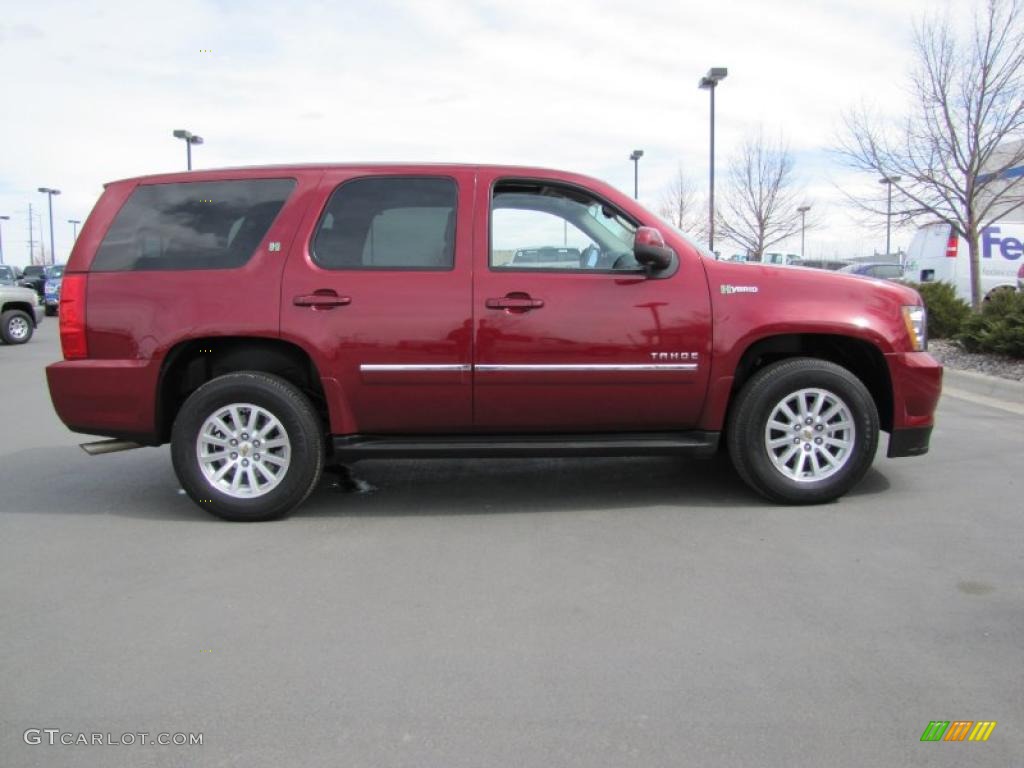 Red Jewel Tintcoat 2010 Chevrolet Tahoe Hybrid 4x4 Exterior Photo #47559863