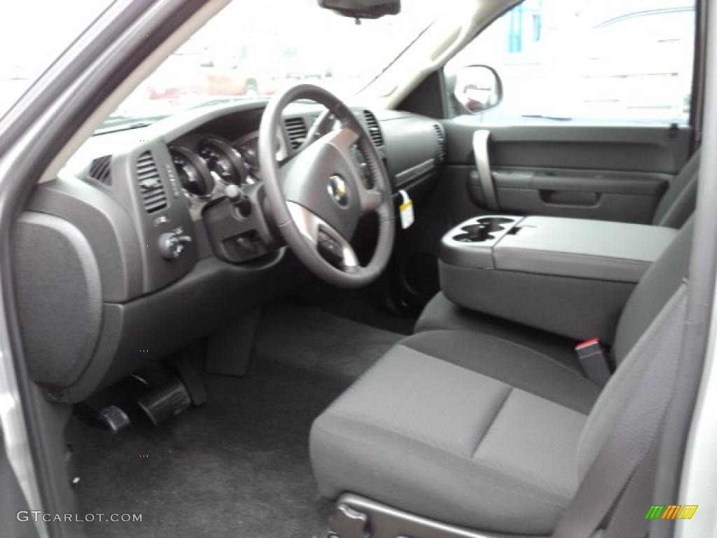 2011 Silverado 1500 LT Extended Cab 4x4 - Sheer Silver Metallic / Ebony photo #7