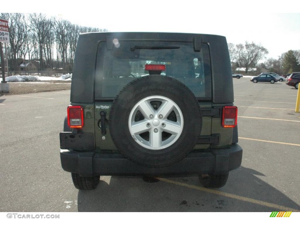 2008 Wrangler Unlimited X 4x4 - Jeep Green Metallic / Dark Slate Gray/Med Slate Gray photo #4