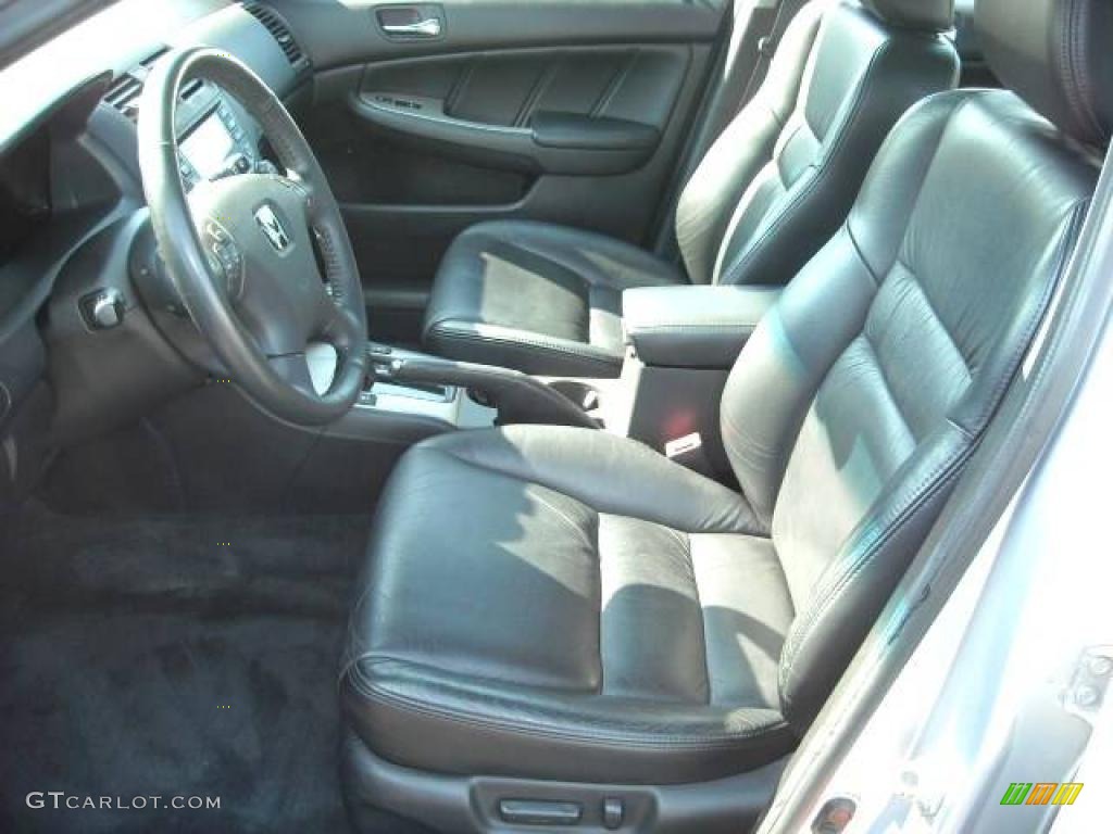 2005 Accord EX-L V6 Sedan - Satin Silver Metallic / Black photo #10